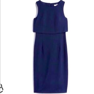 Trina Turk Navy Blue Popover Dress